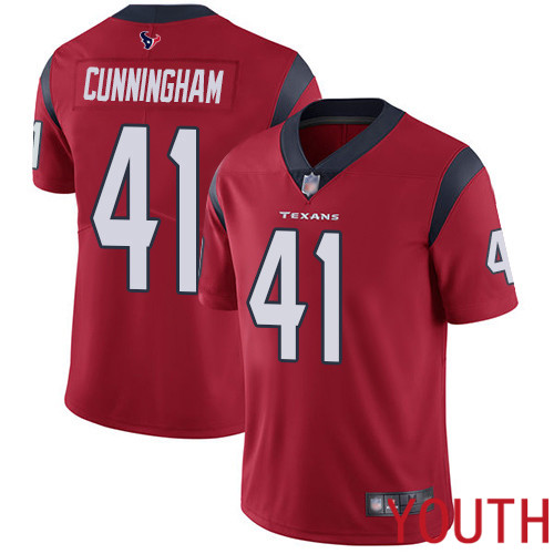 Houston Texans Limited Red Youth Zach Cunningham Alternate Jersey NFL Football #41 Vapor Untouchable->youth nfl jersey->Youth Jersey